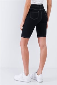 Image 3 of Stretch Denim Bermuda  Shorts