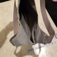 Image 4 of Grey and Yellow Print Hobo Bag