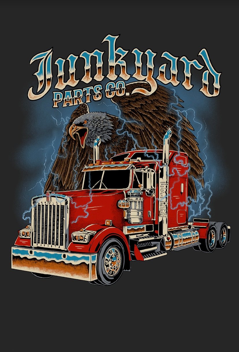 Bobtail Big Rig Bootleg Back print 