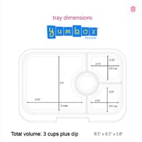 Image 3 of Yumbox Panino Bento Box 4 Compartments Surf Blue Polar Bear