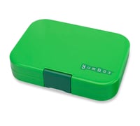 Image 2 of Yumbox Panino Bento Box 4 Compartments Bamboo Green Shark