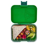 Image 3 of Yumbox Panino Bento Box 4 Compartments Bamboo Green Shark