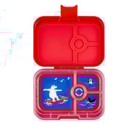 Image 1 of Yumbox Panino Bento Box 4 Compartments Roar Red Polar Bear