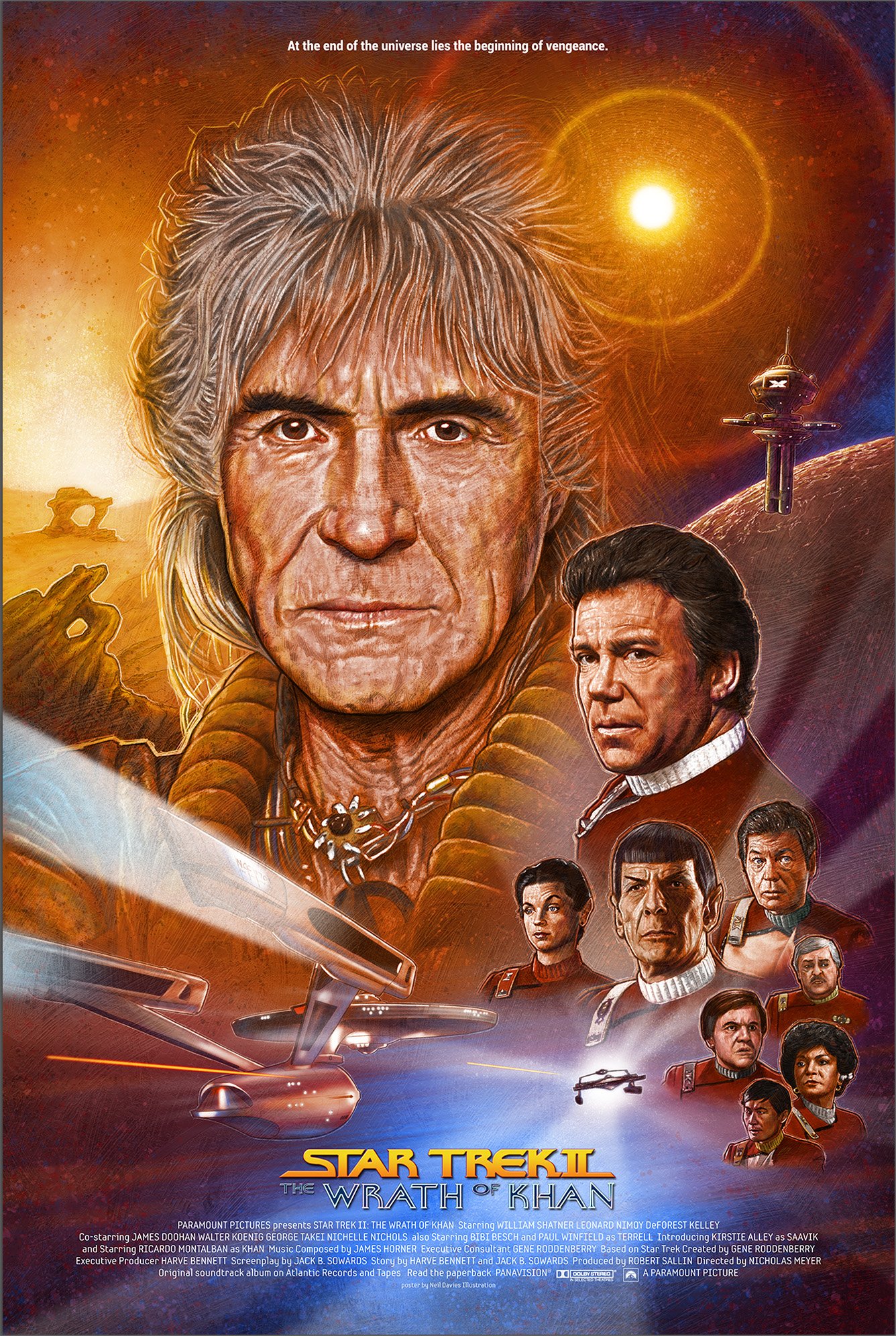 Star Trek II: The Wrath of Khan AMP unique giclée 24"x36" 1/1 