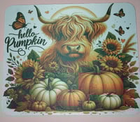 Image 2 of Hello Pumpkin with Bull Mousepad