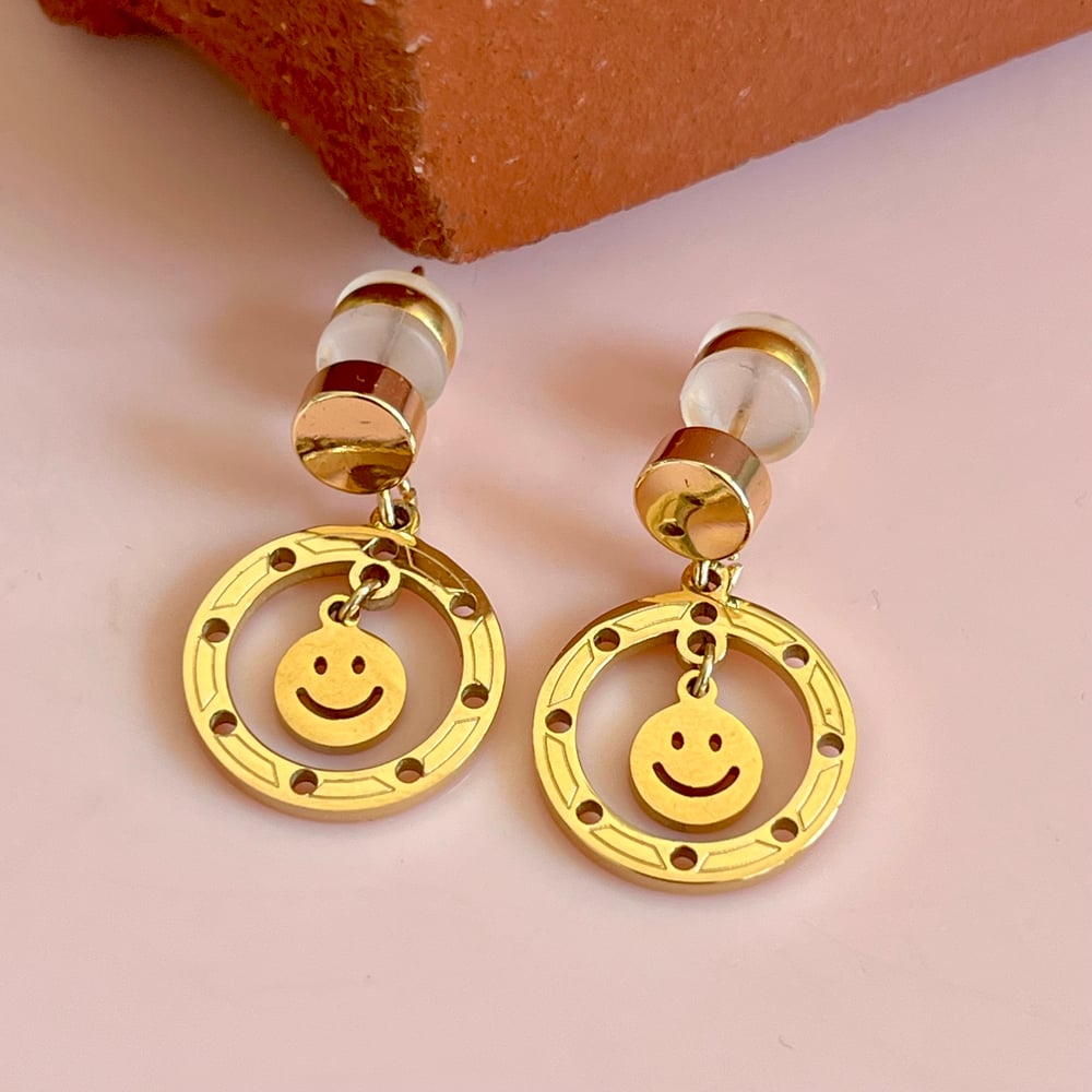 Image of Little Smiles Gold Earrings - Fine Thanks