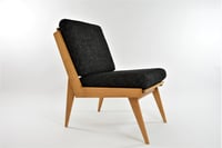 Image 1 of Fauteuil L noir chiné