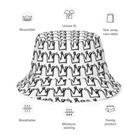 Image 3 of Reversible CROWN bucket hat