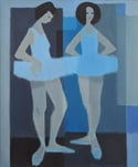 Fabian Lundqvist (1913 – 1989) ‘Ballerinas in Blue’
