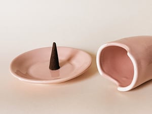 Ceramic Cat Cone Incense Burner
