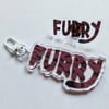 Furry Keychain and Pin Acrylic Set