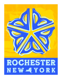 Image 1 of 11x14" Rochester Logo Print