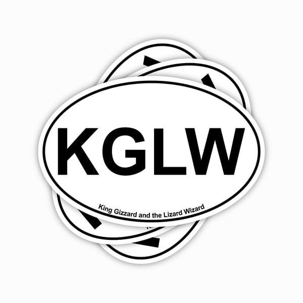 Image of KGLW oval sticker (3 pack, ships free)