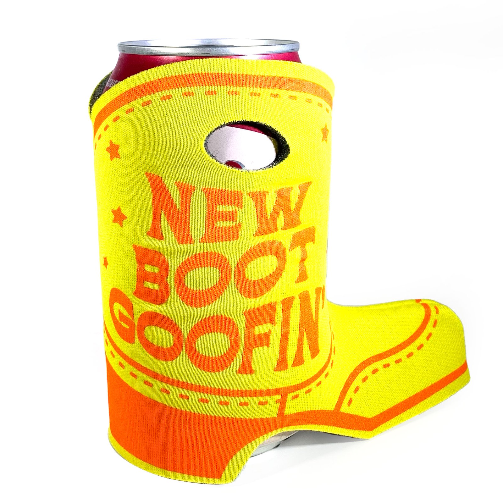New Boot Goofin' Boot-Shaped Foam Can Holder | krystan saint cat