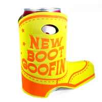 Image 2 of New Boot Goofin' Boot-Shaped Foam Can Koozie