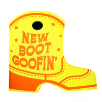 Image 1 of New Boot Goofin' Boot-Shaped Foam Can Koozie