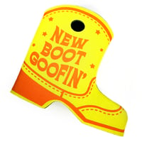 Image 3 of New Boot Goofin' Boot-Shaped Foam Can Koozie