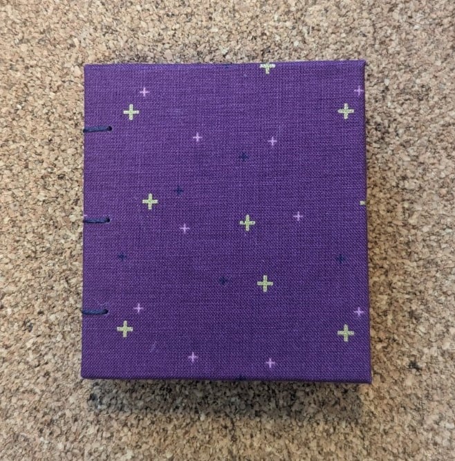 Image of Mini Purple Pluses Blank Journal
