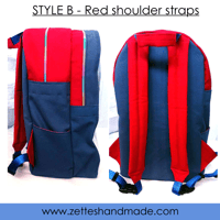 Image 4 of Handmade Red & Blue Itabackpack