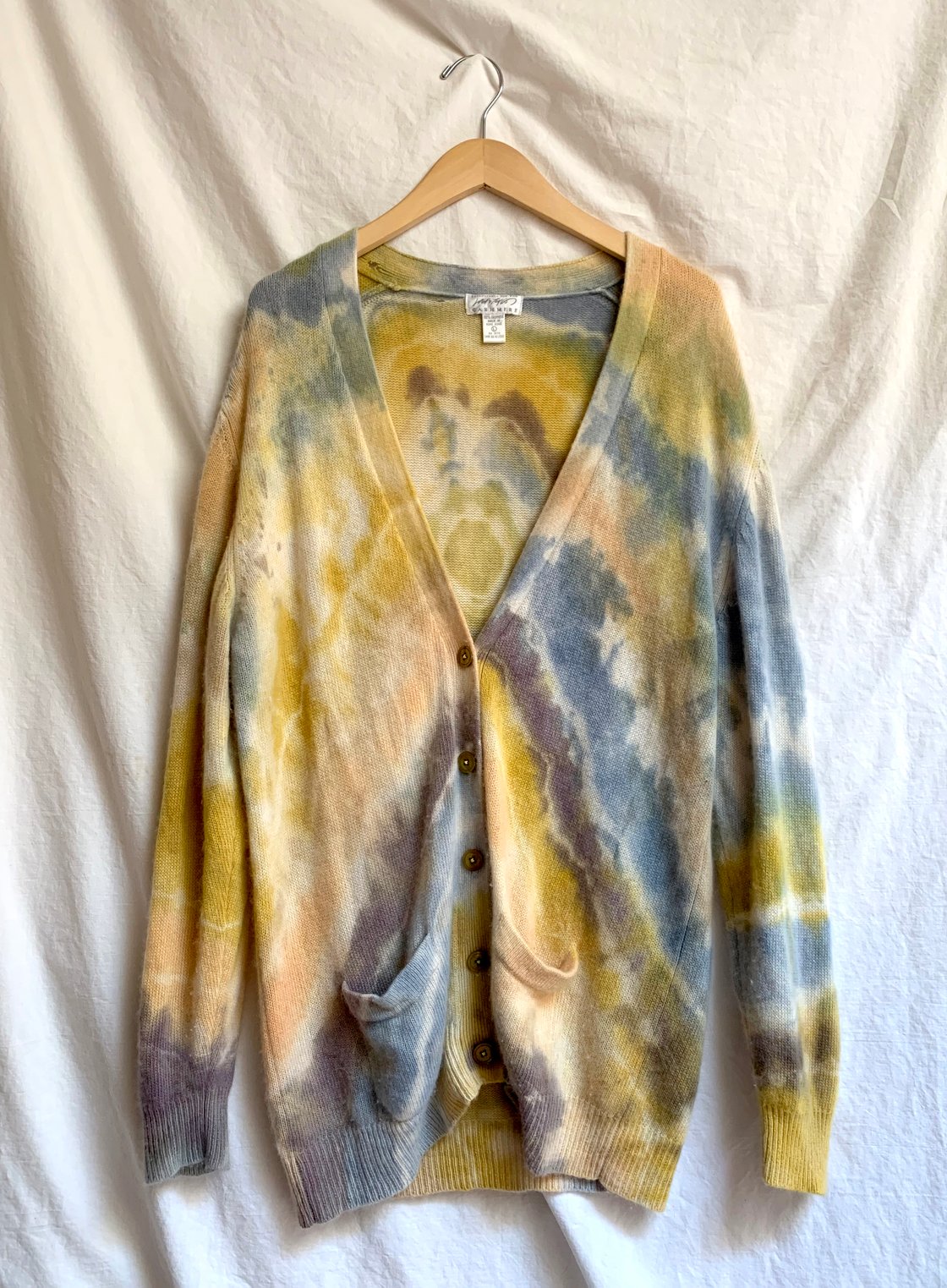 Image of Cashmere Cardigan in Natural Dye