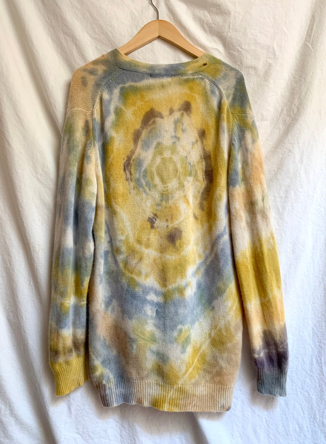 Image of Cashmere Cardigan in Natural Dye