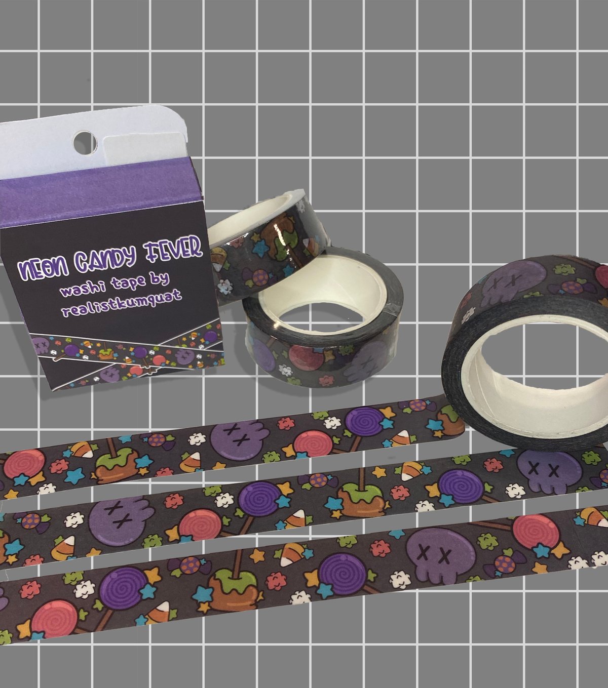 Image of Neon Candy Fever Washi Tape 🍭