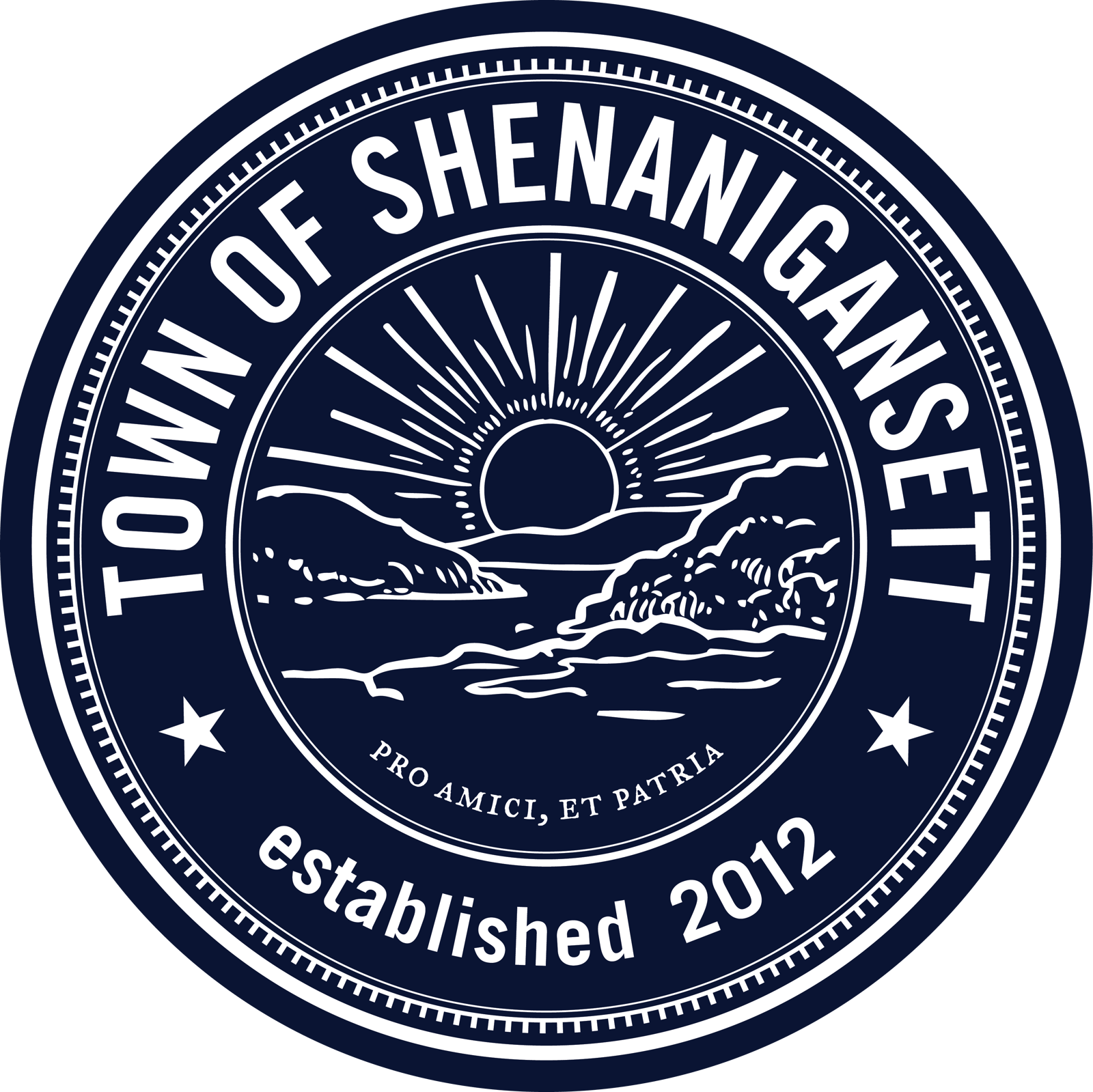 Shenanigansett Town Seal sticker