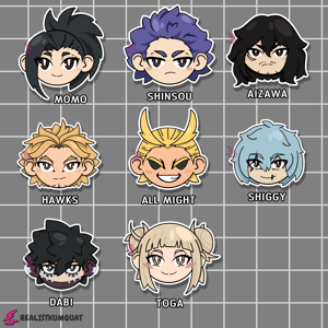 Image of My Hero Academia Chibi Stickers