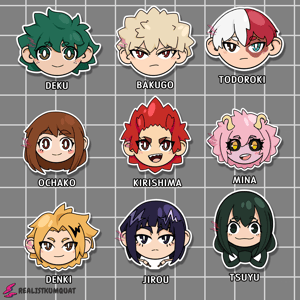 Image of My Hero Academia Chibi Stickers