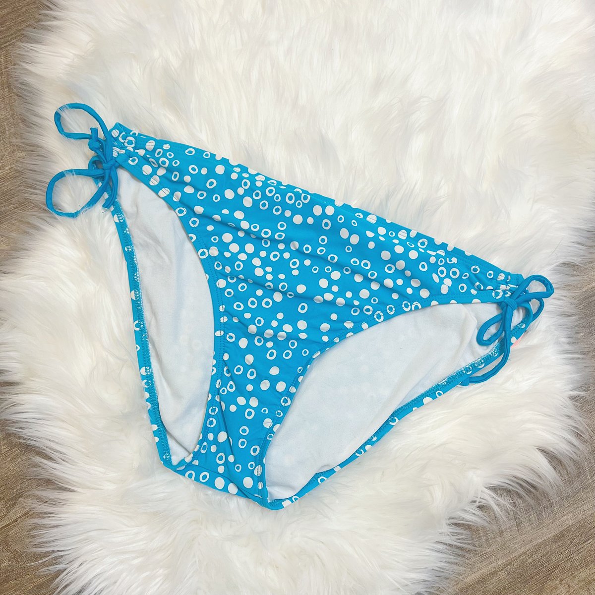 Image of Size L/XL - Athena Blue & White Patterned Bikini Bottoms