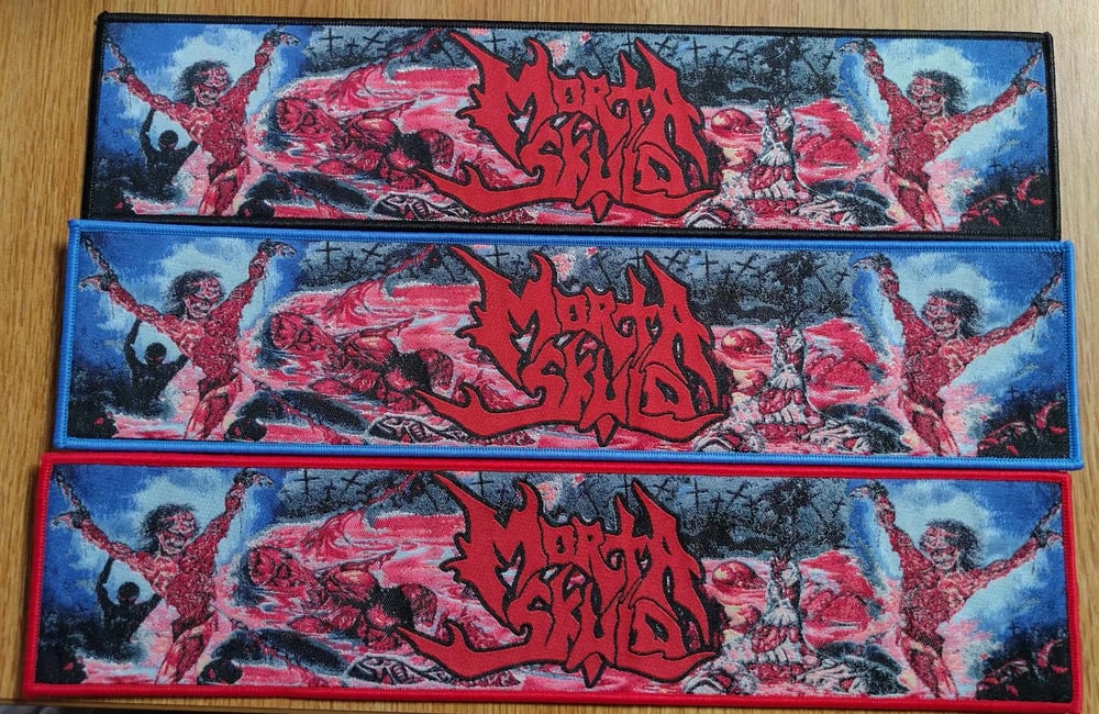 Morta Skuld Dying Remains Woven Strip Patch