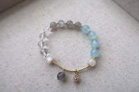 Image 2 of multi-color crystal bracelet 海天相映水晶手链