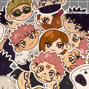 Image of Jujutsu Kaisen Chibi Stickers