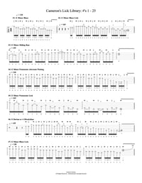 The Lick Library: #'s 1 -25