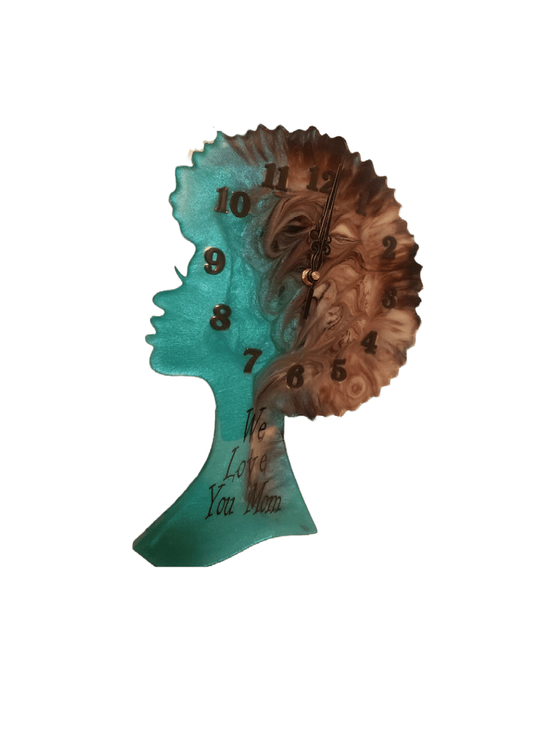 Image of Customize Resin Clocks 2 Colors