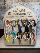 Image 1 of Silicone Bead Wristlet Keychains