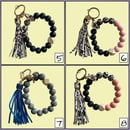 Image 3 of Silicone Bead Wristlet Keychains