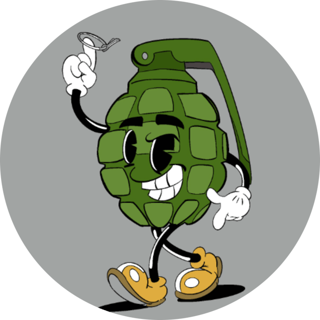 290. Pull The Pin Sticker