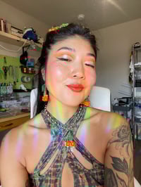 Image 4 of Hot Orange Cherry Bomb Necklace 