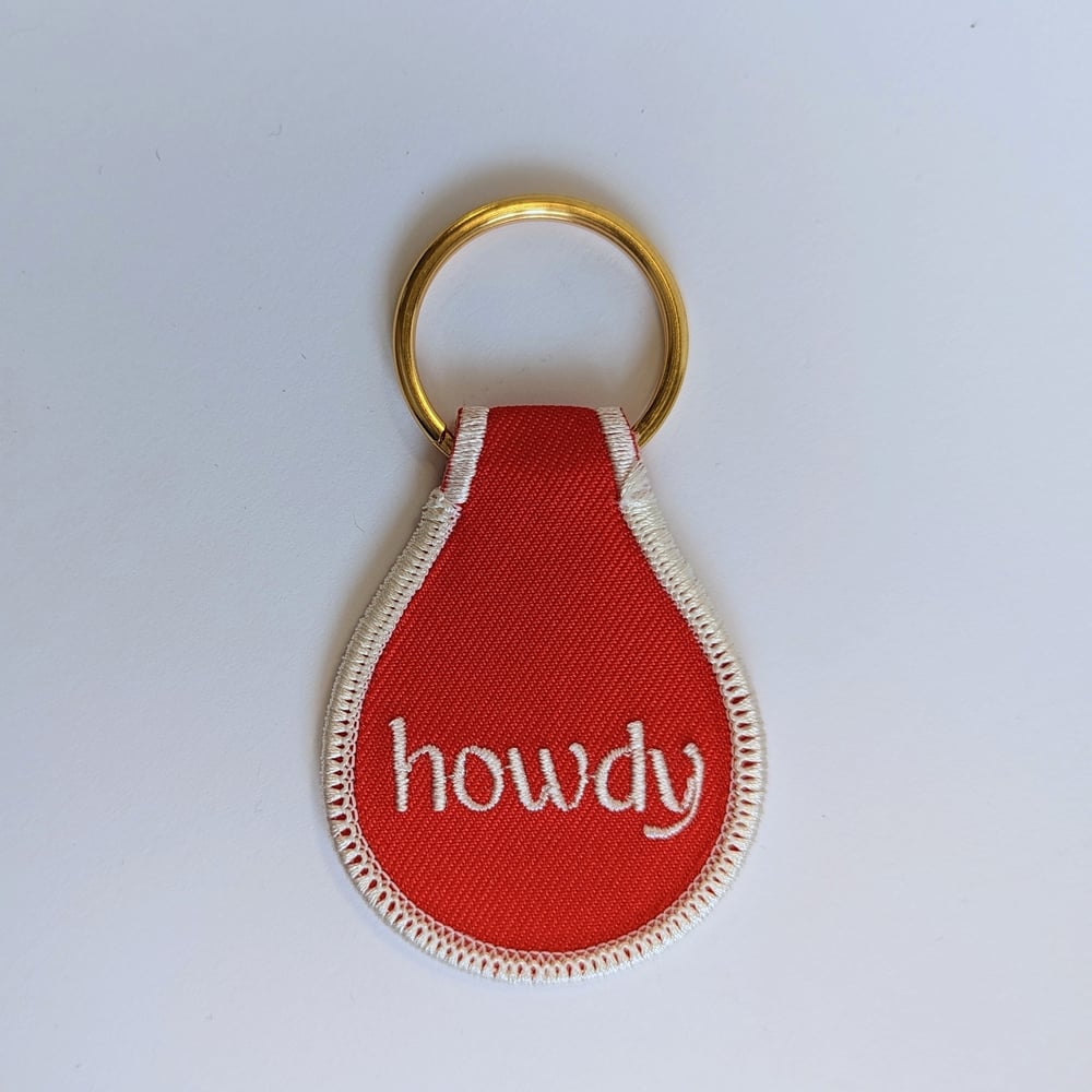 Image of Howdy Fabric Keytag