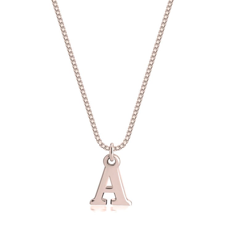 Image of Rose Gold Initial Necklace