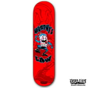 Image of MURPHY'S LAW "Killer Beer" Red Skateboard Deck