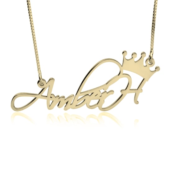 Image of Gold Princess Name Necklace
