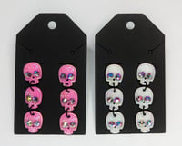 Bling Skull Drop Earrings