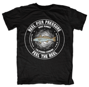 Image of Reel Pier Pressure- Corbina- T- Shirt- Black
