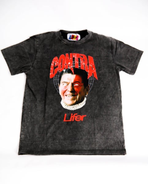 Image of 2023 LIFER REAGANOMICS TEE (BLACK WEATHERED WASH)