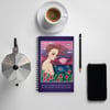 Spiral Journal Notebook with "Stargazer Lily" 