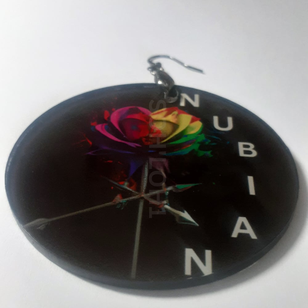 Image of Nubian, Afrocentric, Ai, Sublimated, Custom earrings