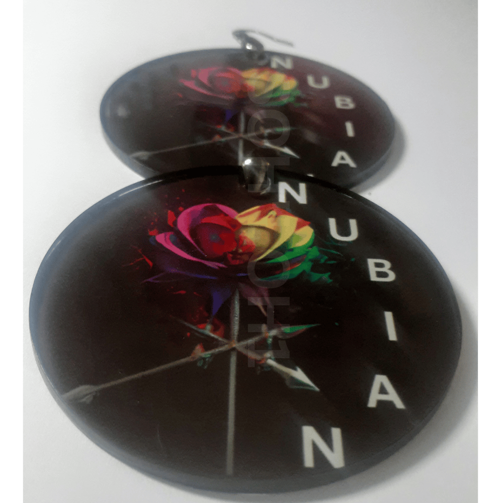 Image of Nubian, Afrocentric, Ai, Sublimated, Custom earrings