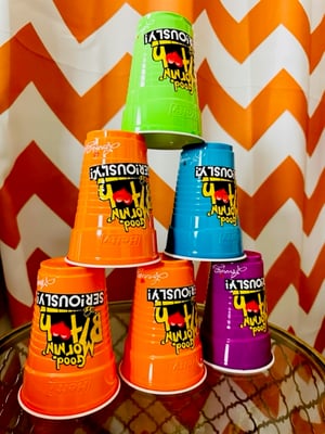 Image of Styrofoam Multicolor Party Cups of 6 